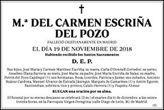 M.ª del Carmen Escriña del Pozo